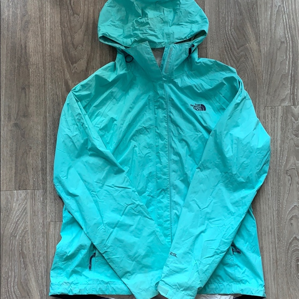 North Face Teal Raincoat
